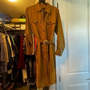 Banana Republic Linen Safari Shirt Dress